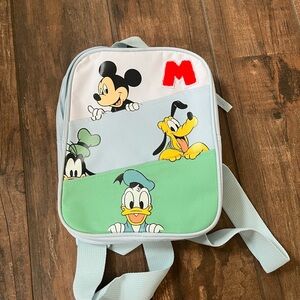 Disney Character Small Backpack with Light Blue Straps Never Used